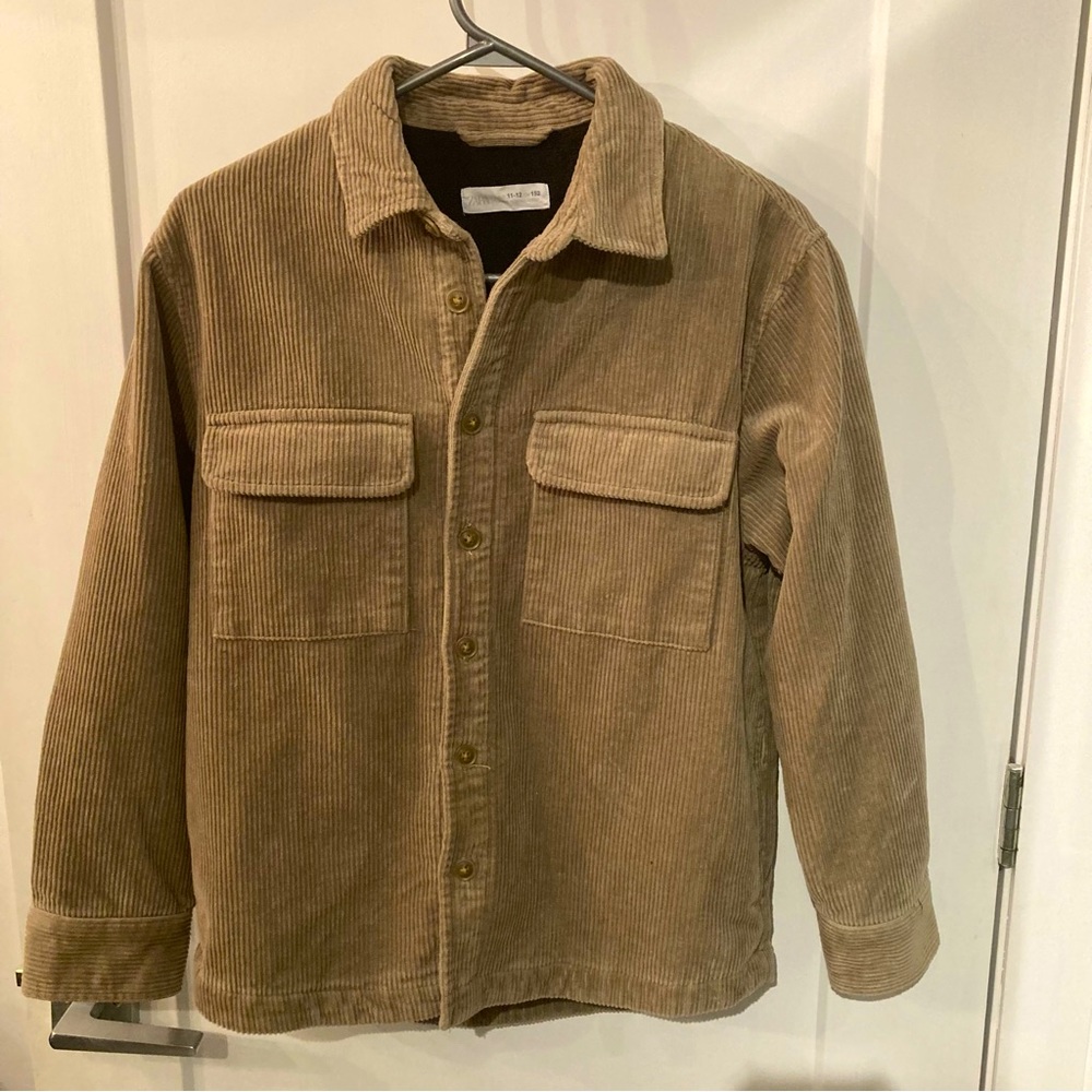 Zara unisex beige corduroy jacket - Picture 1 of 3